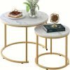 0c506d5b35090e95388141c04783eeb3 2pcs/set Modern Style Coffee Table Combination, Living Room Decorative Coffee Table Combination, Modern Simple Bedroom Apartment Bedside Table