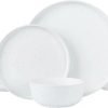 12 Piece Plates and Bowls Set, Speckled Dinnerware Sets for 4, Matte Dish Set, Microwave and Dishwasher Safe, tableware