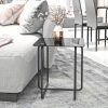 1pc Contemporary Glass Top Table For Coffee, Nightstand Or Accent In The Living Room Or Bedroom