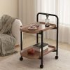 1712842875128-d76f34e50e904d10911cf6fef9fcb6b4-goods 1pc Side Table, Movable Small Coffee Table, Living Room Sofa Side Table, Bedside Household Object, Small Table With Wheels