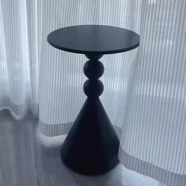 1713604653630-6dfdb4575fc448369154209b8c3c4bc9-goods Cream Metal Coffee Table - Round Uncharged Office and Home Balcony Casual Table