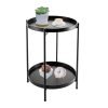 2-Tier-End-Table-Folding-Metal-Round-Side-Table-with-Removable-Tray-for-Living-Room-Black_6388c3df-102c-472a-85b9-2ea0e4919913 2-Tier End Table Folding Metal Round Side Table with Removable Tray for Living Room (Black/Gold/Golden Pink)