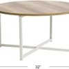 31SRKk7h-4L._AC_UY879 Household Essentials Coffee Table, Coastal Oak, Distressed White