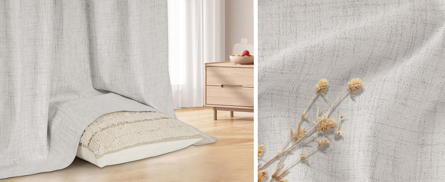 linen blackout curtains