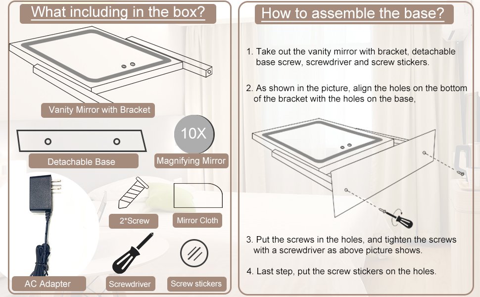 vanity mirror with lights