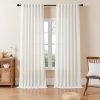 41Xi1ckgf3L._AC_UY879 Linen Curtains for Living Room,Semi-Sheer Curtains 108 Inches Long,Living Room Curtains 2 Panel Sets,White Curtains Pinch Pleated Curtains & Drapes(W52 x L108 Inch, Off-White)