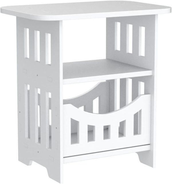 51NoCbOzo4L._AC_SL1230 End Table, Cute Nightstands Small Tables for Small Spaces White Coffee Bedside StorageShelf for Office, Living Room, Bedroom (OS-IF9T-RZPT)