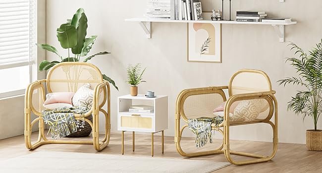 white nightstand set of 2