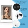 6150ullrlyL._AC_SL1000 Lighted Makeup Mirror, Hollywood Vanity Mirror with Lights, Touch Control 3 Color Lighting Modes for Bedroom, Detachable 10X Magnification Mirror, 360°Rotation (16 in, White)