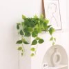 1 Pack Fake Plants Artificial Scindapsus Aureus in Pots, Realistic Fake Greenery Potted Plants for Home Office Desk Window Sill Bathroom Bedroom Outdoor Indoor