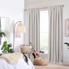 100% Blackout Shield Linen Blackout Curtains 84 Inches Long 2 Panels Set, Blackout Curtains for Bedroom, Thermal Insulated Rod Pocket Window Curtains & Drapes Living Room, 50W X 84L, Beige