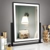 61GLsyOSwQL._AC_SL1500 Classic Makeup Mirror with Lights, Lighted Vanity Mirror with Dimmable Light, Smart Control, Memory, Adjustable Warm White/Natural/Daylight, Birthday Wedding Gift, 360°Rotation (13in. Black)
