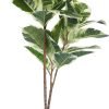 Artificial Rubber Tree Plant 43in Tall Faux Ficus Tree Potted Fake Tropical Decorative House Large Floor Artificial Plants for Home Office Store Room Decor