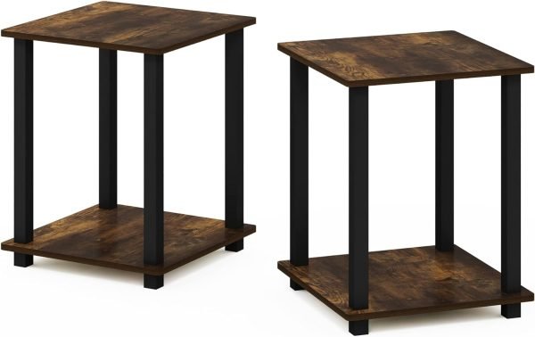 61PVRiZVarL._AC_SL1500 Simplistic Set of 2 End Table, Espresso/Black