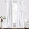100% Blackout Curtains for Bedroom, Thermal Insulated Linen Blackout Curtains 96 Inch Length 2 Panels Set, Back Tab/Rod Pocket Room Darkening Curtains for Bedroom, Nursery -Oatmeal,W50 X L96