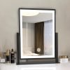 Vanity Mirror with Lights, Hollywood Lighted Makeup Mirror with Dimmable Light, Smart Control, Memory, Adjustable Warm White/Natural/Daylight, Birthday Gift, 360°Rotation (13in. White)