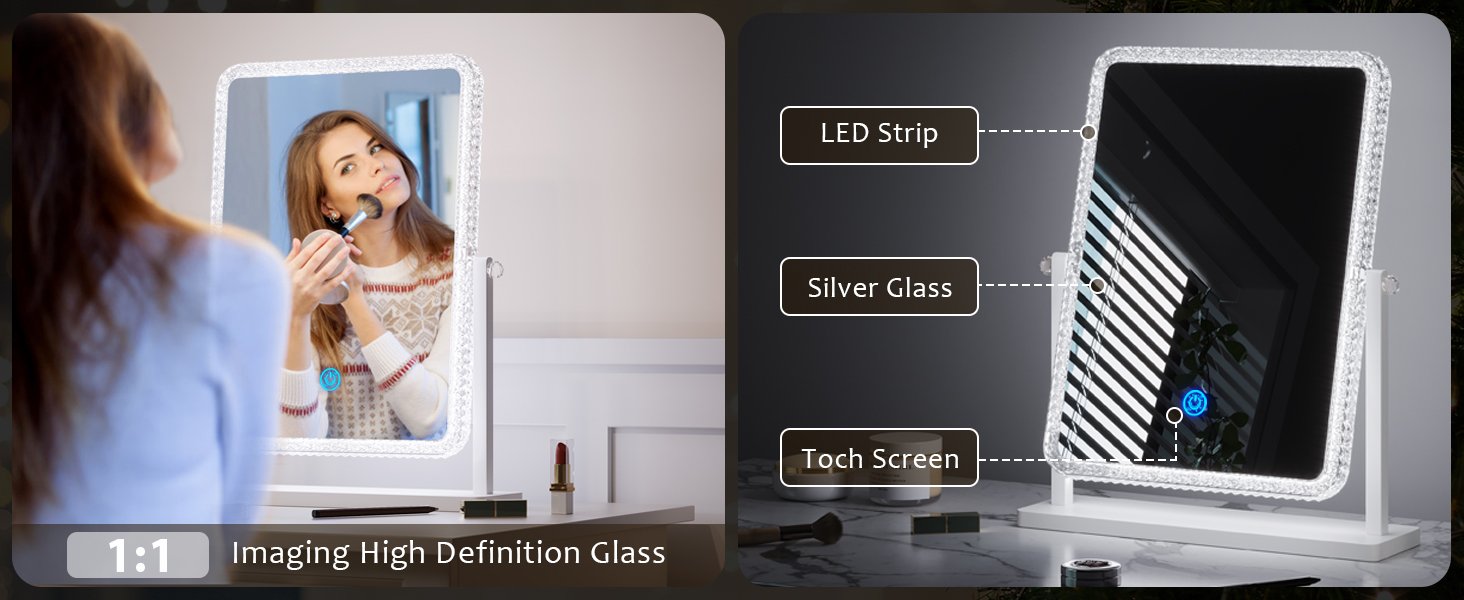vanity mirror for desktop
