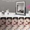 711oHKCvuFL._AC_SL1500 Classic Makeup Mirror with Lights, Lighted Vanity Mirror with Dimmable Light, Smart Control, Memory, Adjustable Warm White/Natural/Daylight, Birthday Wedding Gift, 360°Rotation (13in. Black)