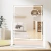 712eN3YlagL._AC_SL1500 Hollywood Vanity Mirror with Lights, Lighted Vanity Mirror with Detachable 10X Magnification Mirror, 3 Colors, 1200mAh Rechargeable Standing Makeup Mirror with Lights White