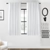 108 Inch Long Blackout Curtains & Drapes for Track System Pleated with Hooks Rings 2 Panels Set,Linen Black Out Back Tab 9FT Ceiling to Floor Length Curtains for Living Room,Cream Ivory