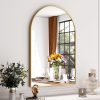 24"x36" Gold Arched Bathroom Mirror - Wall Mirror for Bathroom, Metal Frame Vanity Mirror, Dresser Mirror, Arch Decorative Mirrors for Living Room, Bedroom, Entryway, Mantle