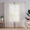 71Ekru8fskL._AC_SL1500 Linen Sheer Curtains 108inches Long for Living Room Flax Blend Retro Window Draperies for Bedroom Sheers Rod Pocket 52" w x 2Panel Natural