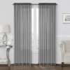 2 Pack: Basic Rod Pocket Sheer Voile Window Curtain Panels - Assorted Colors (White, 84 in. Long)