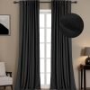 100% Blackout Curtains for Bedroom, Thermal Insulated Linen Blackout Curtains 96 Inch Length 2 Panels Set, Back Tab/Rod Pocket Room Darkening Curtains for Bedroom, Nursery -Oatmeal,W50 X L96