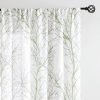 Tree Print Yellow Grey and White Curtains for Living Room Windows - Linen Textured Grommet Branches Pattern Window Treatment Set for Bedroom - 50" W x 96" L - (2 Panels)