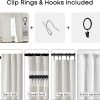 108 Inch Long Blackout Curtains & Drapes for Track System Pleated with Hooks Rings 2 Panels Set,Linen Black Out Back Tab 9FT Ceiling to Floor Length Curtains for Living Room,Cream Ivory