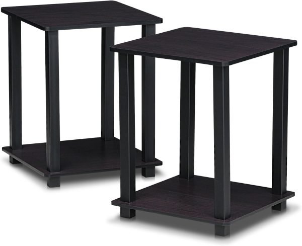 71T-btJHA4L._AC_SL1500 Simplistic Set of 2 End Table, Espresso/Black