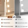 Makeup Mirror with Lights, Vanity Mirror with Lights, Lighted Makeup Mirror, 3 Color Modes, Dimmable Light,360° Rotation