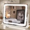 71ahB0SbgXL._AC_SL1500 Vanity Mirror with Lights - 15"x12.6" LED Lighted Makeup Mirror, Large Makeup Mirror with Lights, Touch Screen with 3-Color Lighting, Dimmable, for Vanity Desk Tabletop, Bedroom