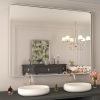 71hSRdDQm7L._AC_SL1500 22x30 Inch Bronze Bathroom Mirror for Vanity, Brushed Bronze Metal Frame Mirror for Wall, Rounded Rectangle Bronze Frame Mirror with Tempered Glass, Anti-Rust (Horizontal/Vertical)