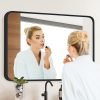Bathroom Wall Mirror -20x28 Vanity Mirrors Large Wall-Mounted Makeup Mirror Over Sink for Bedroom/Farmhouse/Entrance, Black Rectangle Framed Anti-Rust Shatterproof Mirrors