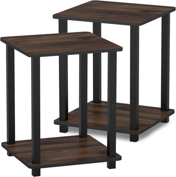 71kkV_8sTNL._AC_SL1500 Simplistic Set of 2 End Table, Espresso/Black