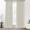 Blackout Curtains 96 Inches Long 2 Panel Set for Living Room,Black Out Room Darkening Thermal Pleated Back Tab Hooks Rings Pleat 8 FT Track Ceiling to Floor Length Curtains for Bedroom Window,Cream