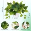 Faux Plants Indoor with Plastic Pots, Realistic Small Fake Plants, Fake Plants with Pothos, Fake Potted Plants, Artificial Plant for Home Shelf Bathroom Kitchen Office Indoor Outdoor Decor