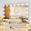 Vanity Mirror with Lights, Makeup Mirror with Lights,3 Color Lighting Modes Detachable 10X Magnification Mirror Touch Control,360°Rotation, White.