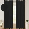 100% Blackout Shield Linen Blackout Curtains 84 Inches Long 2 Panels Set, Blackout Curtains for Bedroom, Thermal Insulated Rod Pocket Window Curtains & Drapes Living Room, 50W X 84L, Beige