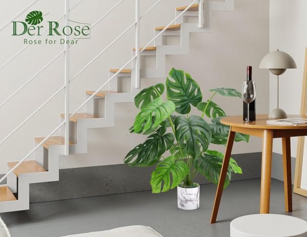 28" Fake Plants Tall Artificial Faux Plants in Pot for Home Farmhouse Bedroom Living Room Decor Indoor