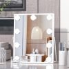 71rtX6Dl-bL._AC_SL1500 Hollywood Vanity Mirror with Lights, Vanity Makeup Mirror with 9 LED Bulbs, 3 Color Lighting Modes, U-Shaped Bracket, Smart Touch Control