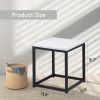 71s0GIfY-gL._AC_SL1500 Modern End Table, Square Small Coffee Sofa Side Table with Metal Frame