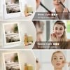 Vanity Mirror with Lights, Hollywood Makeup Mirror with Lights Phone Holder, Smart Touch Control, 3 Color Lighting Modes with Detachable 10x Magnification Mirror, 360°Rotation, White