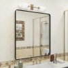 71yU2JMmfzL._AC_SL1500 20x30 Silver Bathroom Mirror, Silver Wall Mirror for Vanity, Brushed Metal Framed Rectangle Mirror, Anti-Rust, Brushed Nickel,Shatterproof, Round Corners(Horizontally/Vertically)