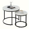 7ec03d5cfe4b4605f3dab1fb83848cb8 2pcs/set Modern Style Coffee Table Combination, Living Room Decorative Coffee Table Combination, Modern Simple Bedroom Apartment Bedside Table