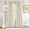 100% Blackout Curtains for Bedroom, Thermal Insulated Linen Blackout Curtains 96 Inch Length 2 Panels Set, Back Tab/Rod Pocket Room Darkening Curtains for Bedroom, Nursery -Oatmeal,W50 X L96