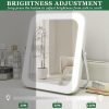 810CdmEgBCL._AC_SL1500 8"x10" Lighted Vanity Mirror, Makeup Mirror with Light, Dimmable Touch Screen, Portable Travel Mirror with U-Shaped Bracket, Cosmetic Mirror with Lights for Makeup Desk & Dressing Room