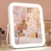 812_rapPXaL._AC_SL1500 8"x10" Lighted Vanity Mirror, Makeup Mirror with Light, Dimmable Touch Screen, Portable Travel Mirror with U-Shaped Bracket, Cosmetic Mirror with Lights for Makeup Desk & Dressing Room