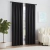 Modern Room Darkening Rod Pocket Window Curtain for Bedroom (1 Panel), 54 in x 54 in, Grey